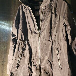 Calvin Klein Performance grey Hooded Rain Jacket Zip Up S/P/CH